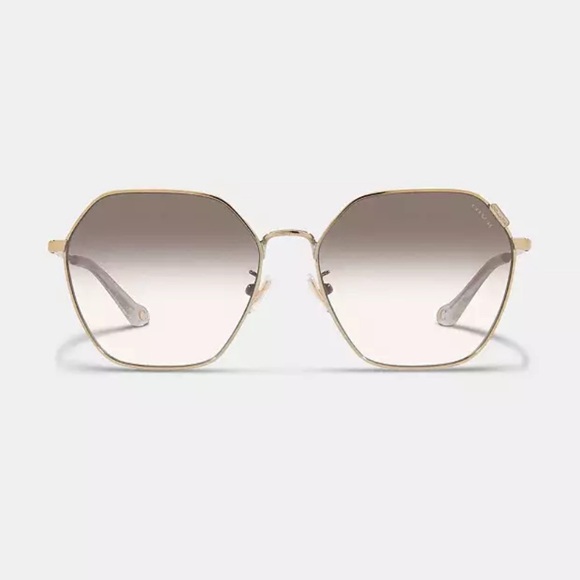 Coach Metal Hexagon Sunglasses - Picture 3 of 9